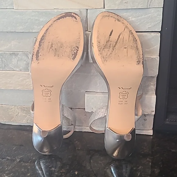 Nina, Size 8, Glitter sandal with kitten heel - Picture 5 of 6
